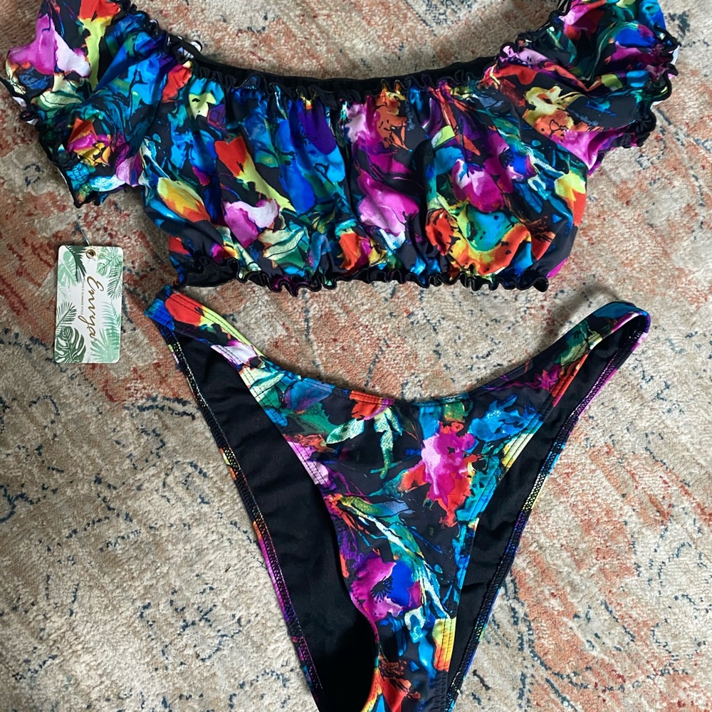 Multi Colored Bikini NWT - Picture 2 of 3